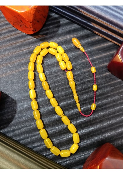 Sıkma Kehribar Tesbih – Sarı Renk, Kapsül Kesim fiyatları