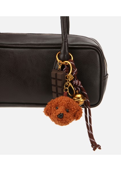 03CAH316890A480 KADIN Kahverengi Charm Detaylı Omuz Çantası