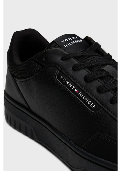 Hakiki Deri Logolu Bağcıklı Sneaker Ayakkabı Erkek Ayakkabı FM0FM05629 Bds indirimleri