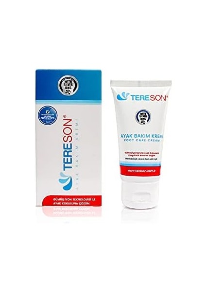 Tereson Koku Karşıtı Ayak Bakım Kremi 50 ml (Gümüş Iyon Korumalı)