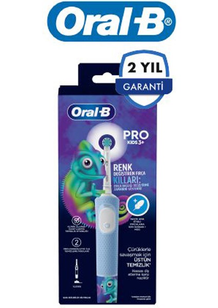 D103 Pro Kids Bukelamun Desenli Şarjlı Diş Fırçası - Mavi