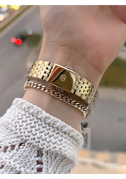 Çelik Kordon 2 Yıl Garantili 3 Atm Suya Dayanıklı Spor Kadın Kol Saati+Bileklik YBG.10661.3 modelleri