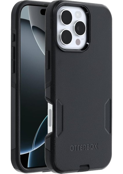 16 Pro Uyumlu Commuter Serisi Kılıf, Düşmeye Karşı Kılıf, Siyah