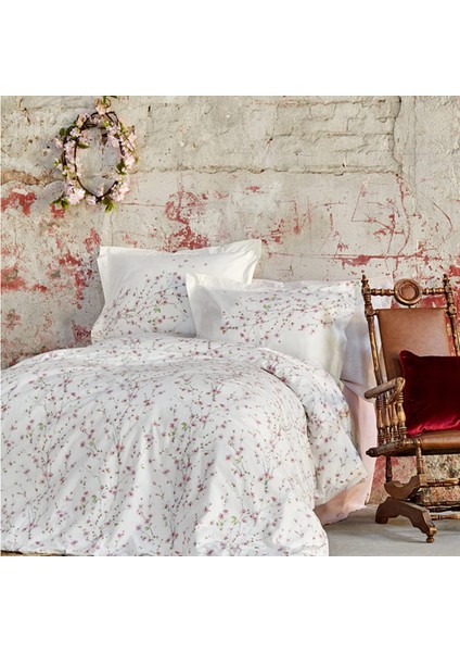 ANNATA%100 Pamuk Çift Kişilik Nevresim Takımı Somon