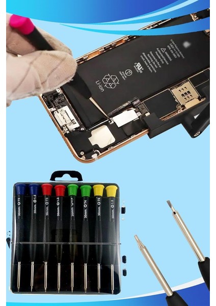 8 Parça Saatçi ve Telefoncu Tornavida Seti