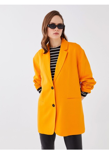 Yeni Sezon Düz Uzun Kollu Kadın Blazer Ceket