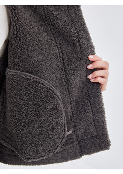 Yeni Sezon Ceket Yaka Kadın Deri Görünümlü Mont fırsatları