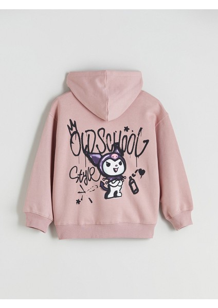 Yeni Sezon Kapüşonlu Kuromi Baskılı Kız Çocuk Sweatshirt fırsatları