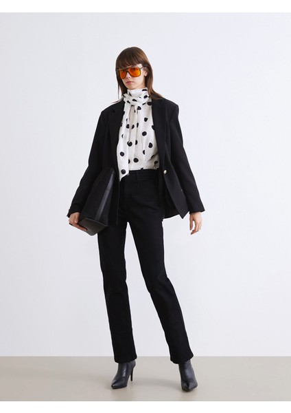 Yeni Sezon Straight Fit Kadın Jean Pantolon