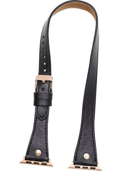 Apple Watch Uyumlu Deri Kordon 42-44-45MM Slim Dtgt Rst1 modelleri