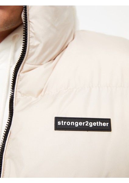 Yeni Sezon Standart Kalıp Dik Yaka Erkek Şişme Mont indirimleri