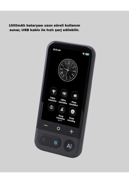 Taşınabilir Akıllı Sesli Çeviri Cihazı – 139 Dil Desteği, Dokunmatik Ekran fırsatları