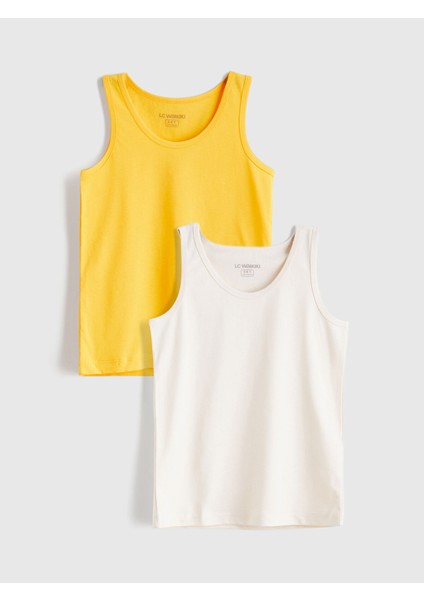 Yeni Sezon Bisiklet Yaka Erkek Çocuk Atlet 2'li