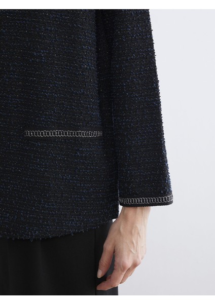 Yeni Sezon Bisiklet Yaka Desenli Kadın Hırka modelleri