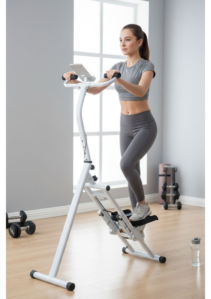 T-234 Katlanabilir Dikey Tırmanma Egzersiz Aleti / Dijital Ekran / Ayarlanabilir Yükseklik - Direnç modelleri