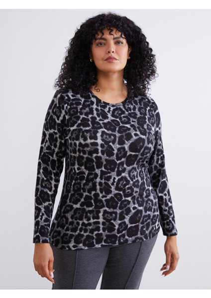 Yeni Sezon Bisiklet Yaka Desenli Bluz fiyatları