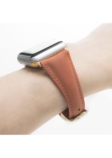 Apple Watch Uyumlu Deri Kordon 42-44-45MM Slim G17 fırsatları