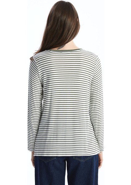 Yeni Sezon Bisiklet Yaka Çizgili Kadın Tişört fırsatları