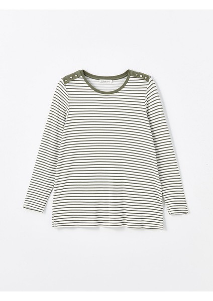 Yeni Sezon Bisiklet Yaka Çizgili Kadın Tişört indirimleri