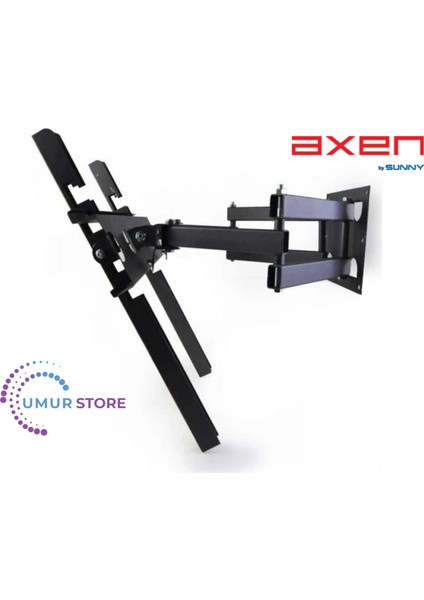 AX55UAL402 55'' 139 Ekran Uyumlu LCD LED Tv Çift Kollu Hareketli Duvar Askı Aparatı