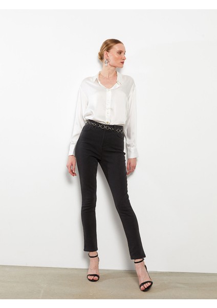 Yeni Sezon Slim Fit Içi Polarlı Kadın Jean Pantolon fiyatları