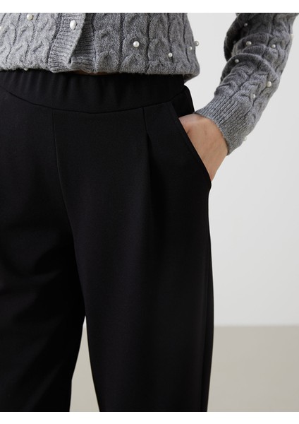 Yeni Sezon Beli Lastikli Loose Fit Kadın Pantolon modelleri