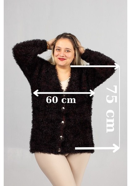 Konfor ve Şıklığı Bir Arada Sunan Büyük Beden Sakallı Triko Hırka fiyatları