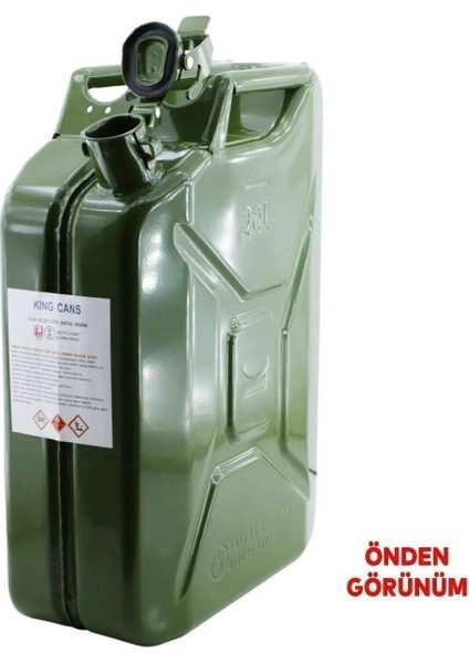 Bro Metal Benzin Bidonu 20 Litre Akaryakıt Mazot Taşıma Doldurma Depolama Bidonu Dayanıklı Bidon fiyatları