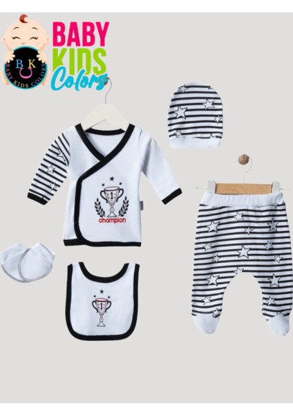 Yeni Doğan Bebek Taraftar Zıbın Takımı 5 Parça %100 Pamuk