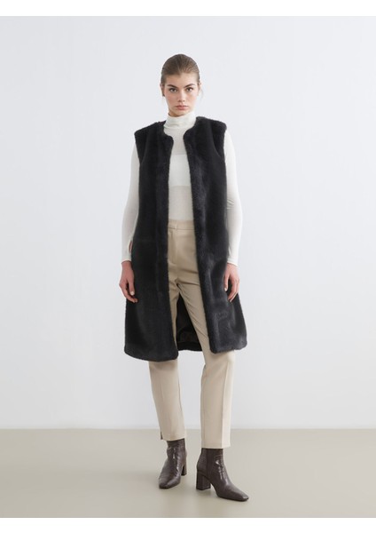 Yeni Sezon Bisiklet Yaka Kadın Kürk Yelek fiyatları