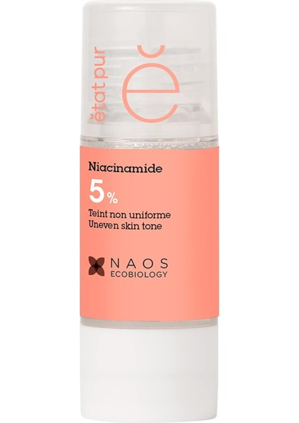 Etat Pur Pure Active Saf Niacinamide Aydınlatıcı Etkili ve Pürüz Karşıtı Saf Konsantre Cilt Bakım Serumu 15ML, Şeffaf