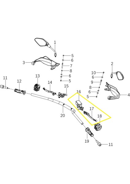 ADV125 Ön Fren Merkezi Üst fiyatları