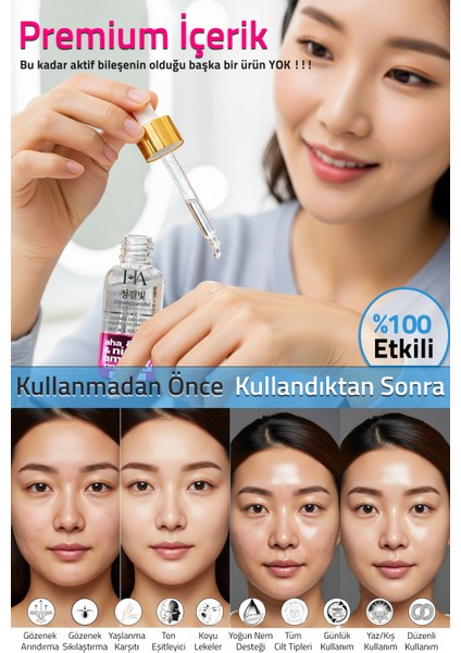 Gözenek Sıkılaştırıcı, Canlandırıcı, Nemlendirici ve Temizleyici Cilt Serumu 50 ml indirimleri