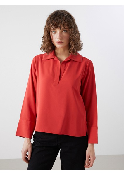 Yeni Sezon Gömlek Yaka Kadın Bluz