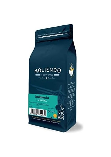 Moliendo Indonesia Sumatra Yöresel Kahve (Çekirdek) 1000 G