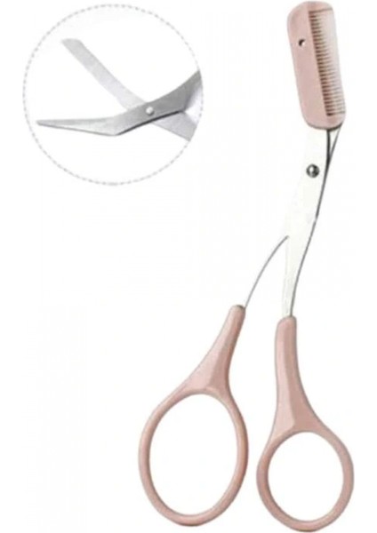 2'li Kaş Bakım Seti Taraklı Kaş Makası ve Kaş Usturası Kaş Şekillendirici modelleri