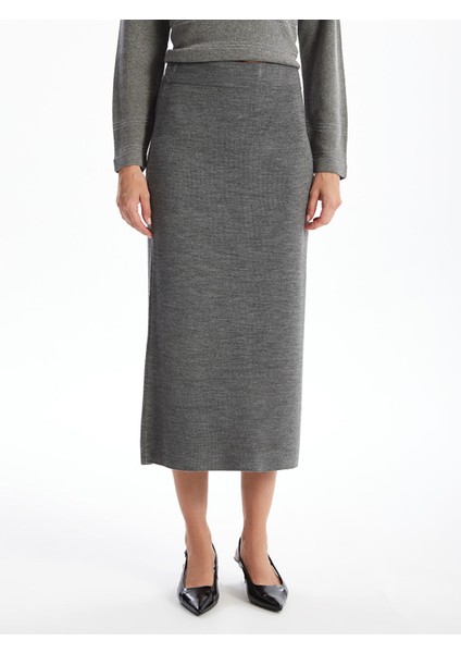 Yeni Sezon Beli Lastikli Kadın Triko Etek fiyatları