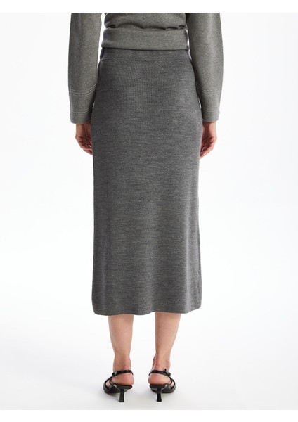 Yeni Sezon Beli Lastikli Kadın Triko Etek fırsatları