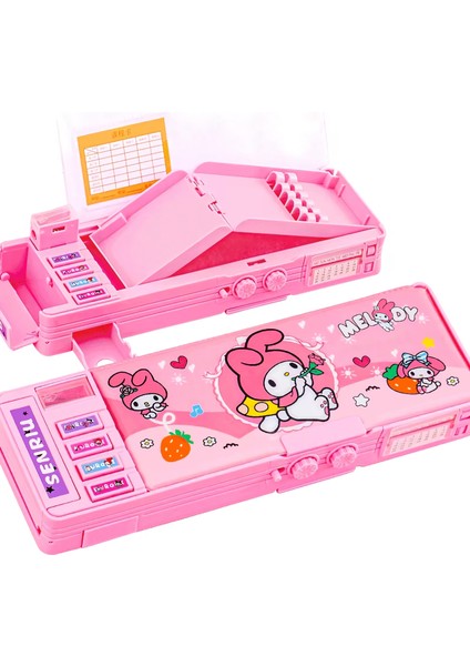 Sanrio My Melody Çok Fonksiyonlu Şifreli Kalem Kutusu (Pembe) Kuromi Kalemlik Sanrio Kore Tarzı indirimleri