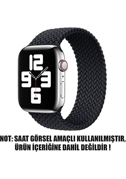 Series 5 40MM Için Kordon, (Small Size, 127MM) Knitted Fabric Loop Siyah fiyatları