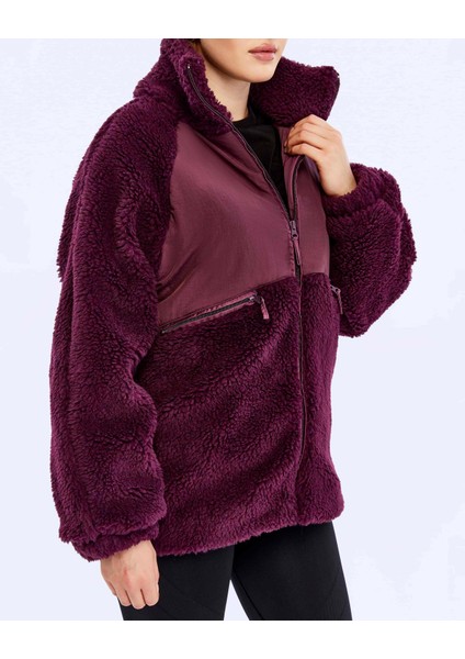 Authentic Oripro Kadın Bordo Regular Fit Sherpa modelleri