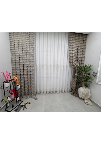 Nivemeshome 2572 V- 117 Hera Gold 1/2,5 Pileli Bambu Tül