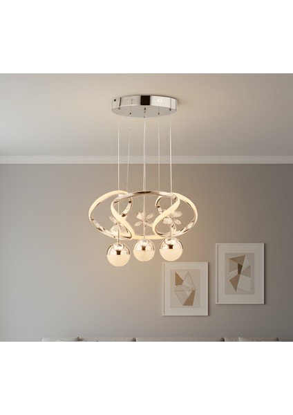 DG2000 Rgb LED Avize – Krom Kaplama (Modern Tasarım) fiyatları