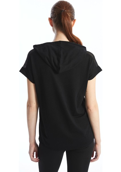 Yeni Sezon Kapüşonlu Düz Kısa Kollu Kadın Tişört fırsatları