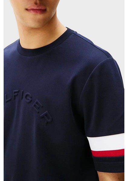 Pamuklu Regular Fit Logolu Bisiklet Yaka T Shirt Erkek T Shirt MW0MW40018 Dw5 fiyatları