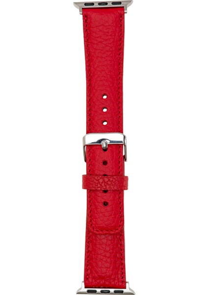 Apple Watch Uyumlu Deri Kordon 42-44-45MM Erc2 Kırmızı indirimleri