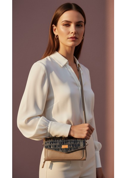 Premium Hakiki Deri Kadın Omuz ve El Çantası | Manyetik Kapaklı Omuz Askılı Çok Bölmeli Şık Tasarım fiyatları