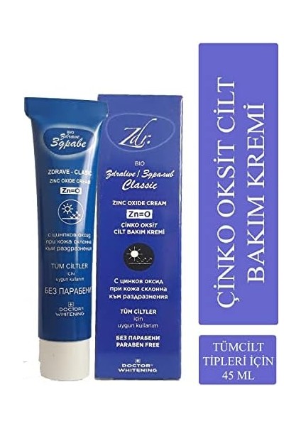 Kontes Zdrave Bio Zdralive Çinko Oksit Cilt Bakım Kremi