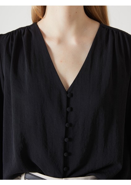 Yeni Sezon V Yaka Kadın Bluz modelleri