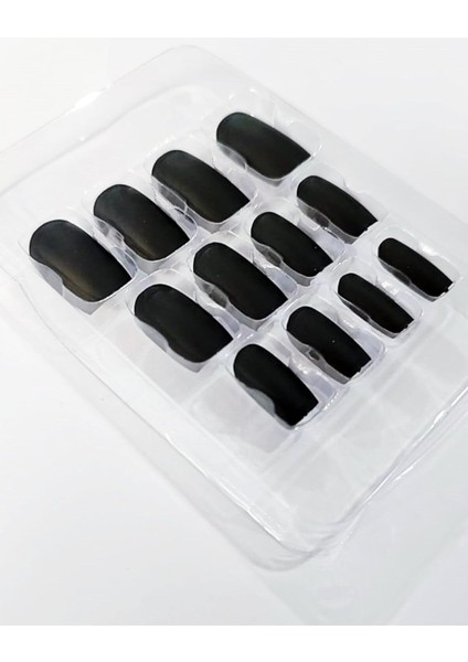 Gaman Mona Lady Takma Tırnak Siyah Renk Set Küt 12 Adet Kendinden Yapışkanlı fiyatları